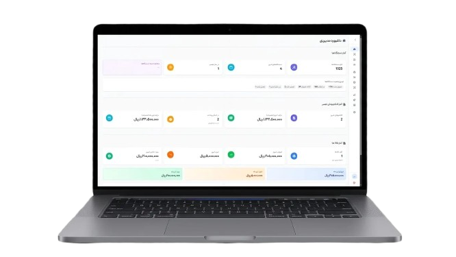 داشبورد مدیریت تعمیرگاه در نرمافزار دوفیکسو